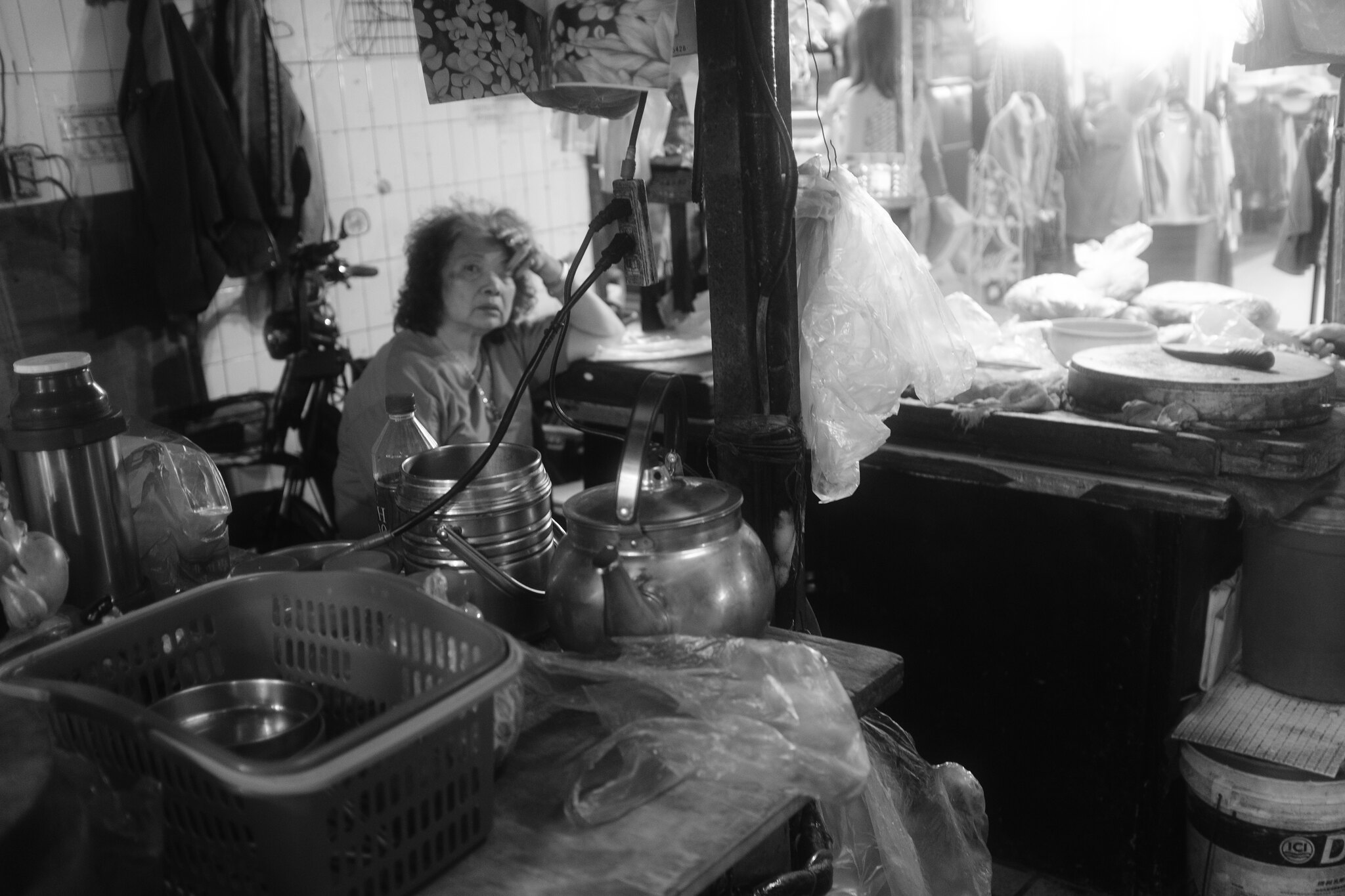 Vintage shopfronts and historical architecture in Wanhua, Taipei